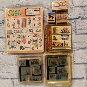 Lot of Winnie the Pooh & Friends Stamp-A-Story Mail Poohisms All Night Media